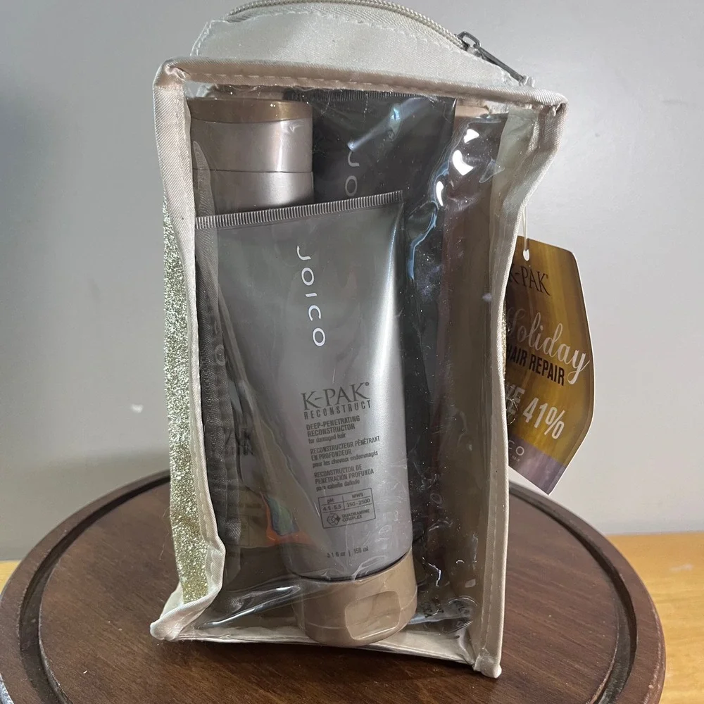Joico K-PAK Holiday Hair Repair Set Shampoo Hydrator Reconstructor Bag NEW